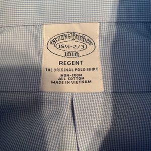 Brooks Brothers, 15.5, Regent, All Cotton, Non-Iron